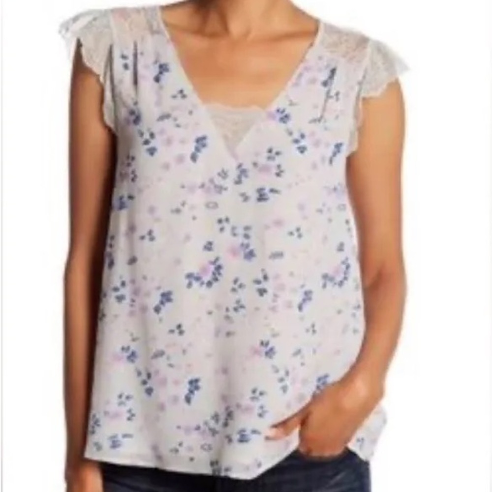 Joie Floral Lace Top